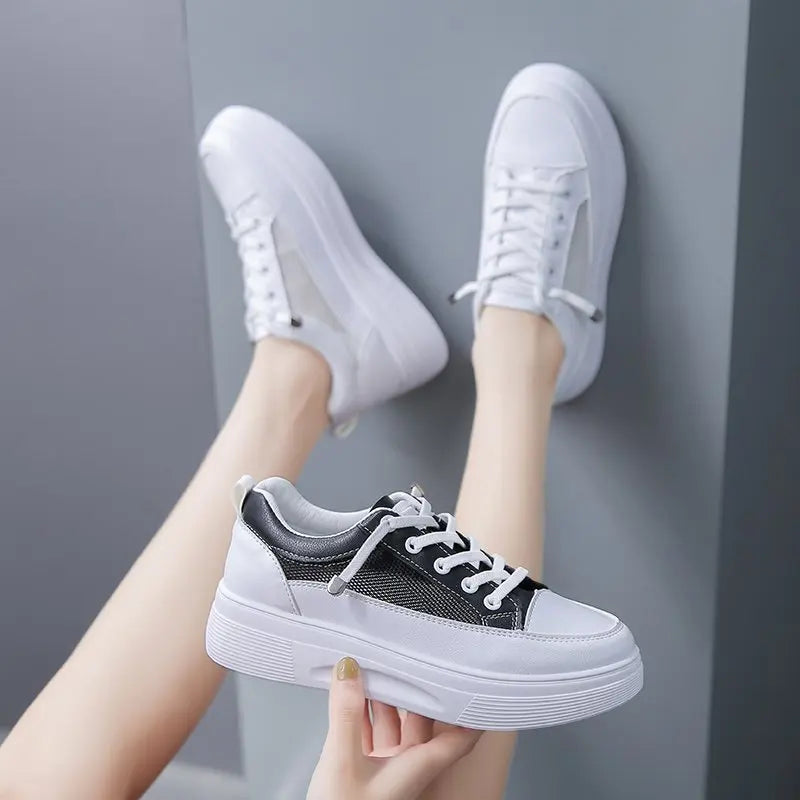 New WomanRunning Sports Shoes  Spring  Student White Board Sneakers All-match  Casual Shoes Fashion Breathable Shoes