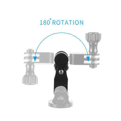 Universal Aluminum Arm Adapter Mount Bracket Connector W/ Knob 1/4'' Inch Screw for GoPro for OSMO Action YI Sports DSLR Cameras
