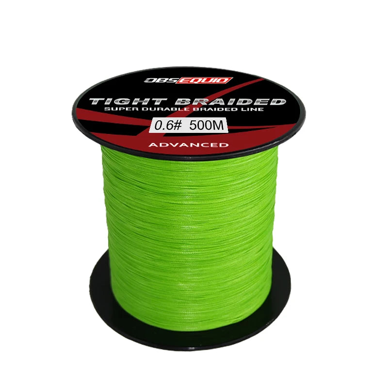 8X Pro Super Power Long Casting Braided Polyethylene Fishing Line 500m Floating Saltwater Freshwater River Green Wire