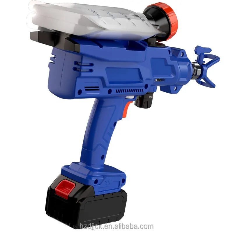 Hanxuan Model 680 Lithium Battery High Voltage Airless Spray Gun DIY 21V Paint Coating Latex Sprayer Handheld Brushless Motor