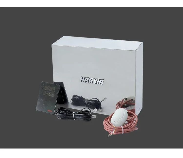 Harvia Stainless Steel Solid Spruce Wood Dry Steam Furnace Modern Design Household and Commercial Sauna Room Heating Equipment