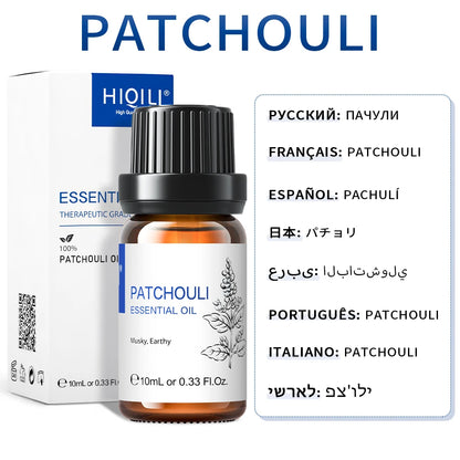 HIQILI Best Essential Oils ,100% Pure Nature for Aromatherapy | Humidifier, Massage,Diffuser, Skin & Hair Care,Perfume DIY-10ML