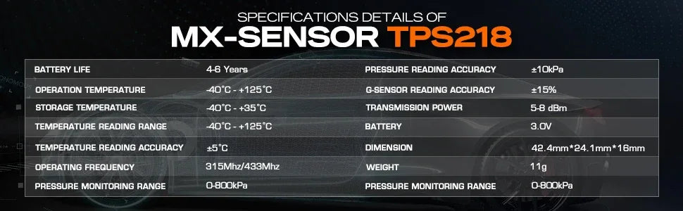 Autel TPMS MX Sensor 315MHz 433MHz Sensor 2in1 Clone-able Programming Sensors For TS501 TS508 Tire Pressure Monitoring Car Tool