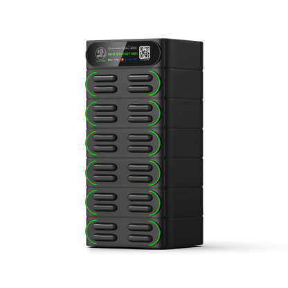 hot sale sharing power bank rental station 24-stack hire phone charging station with MIFI shared powerbank vending machine