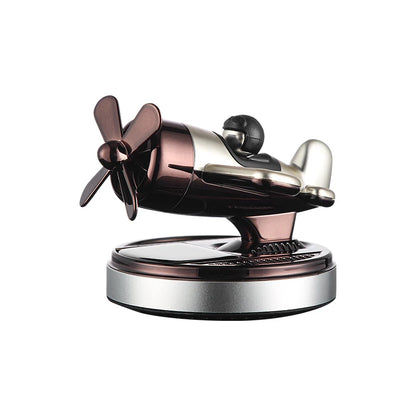 Paper Airplane Fighter Air Freshener Perfume Solar Powered Car Dashboard Essential Oil Holder Liquid Freshener for Vehicles