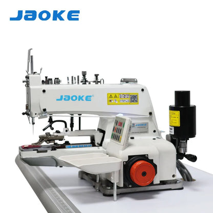 New JAOKE 373 Motorized Button Attaching Machine Full-Automatic Flat (2/4-Hole) Mushroom Buttons Iron Plastic 550W Electronic