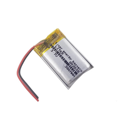Custom Battery Lithium 3.7v 380mah Li-polymer 802028 802030 Rechargeable Li-po Battery for Camera UN38.3 CE ROHS