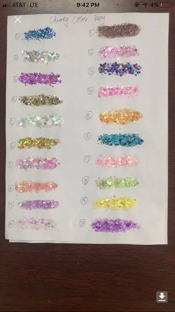 Prime Quality Wholesale PET Glitter Shapes Holographic or Iridescent Chunky Mixes Hexagon Glitter