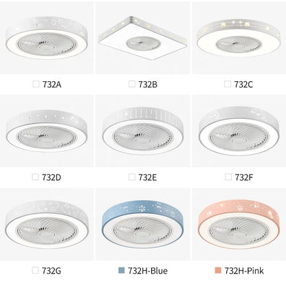 732E Smart Ceiling Fan with Remote and Light 50cm 60cm for Bedroom Ceiling Fan with Light Manufacturers