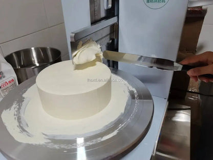 Baking Machinery Birthday Cake Plastering Machine  Cake Spreading Machine  Cream Coating and Baking Equipment