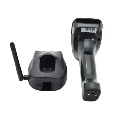 Bluetooth Wireless 2D 1D Barcode Scanner with Base Charging Station for Warehouse Logistics Scanning Mobile POS