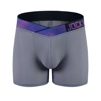 Buttock Lift Men's Low-Rise Boxer Briefs Breathable Knitted Fabric Removable Padding Health Club V-shaped Waistband Waist Logo