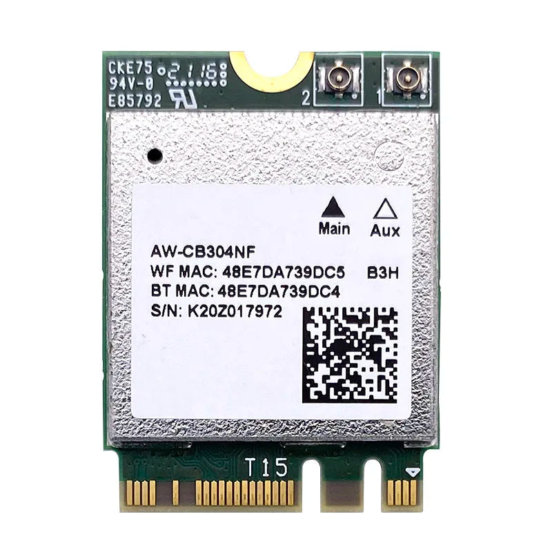 RTL8821CE AW-CB304NF 802.11AC 1X1 NGFF M.2  dual band 2.4G 5G 433Mbps BT Bluetooth 4.2 WiFi wireless network card
