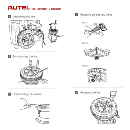 Autel TPMS MX Sensor 315MHz 433MHz Sensor 2in1 Clone-able Programming Sensors For TS501 TS508 Tire Pressure Monitoring Car Tool