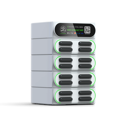 Bajie Charging Rental Station 16 Stack Sharing Power Bank Vending Machine with Mifi Fast Charger Mobile Phone Charging Station