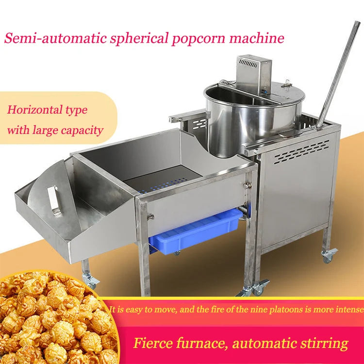 New Commercial Popcorn Maker Machine Round Shape Popcorn Making Machine Gas Popcorn Machine for Sale