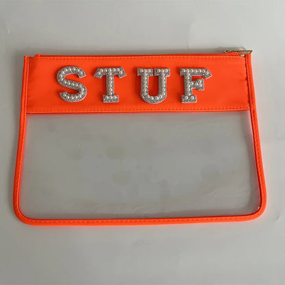 RTS Stock Nylon Girls Durable Colorful Simple School Bag Holder Storage Pouch Bag Gift Cute Marker Pen Classic Slim Pencil Case