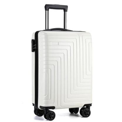 Female Customizable Ultralight Zipper Luggage Case Small Foldable Suitcase with Mute Spinner Wheel Password Box Made From PC