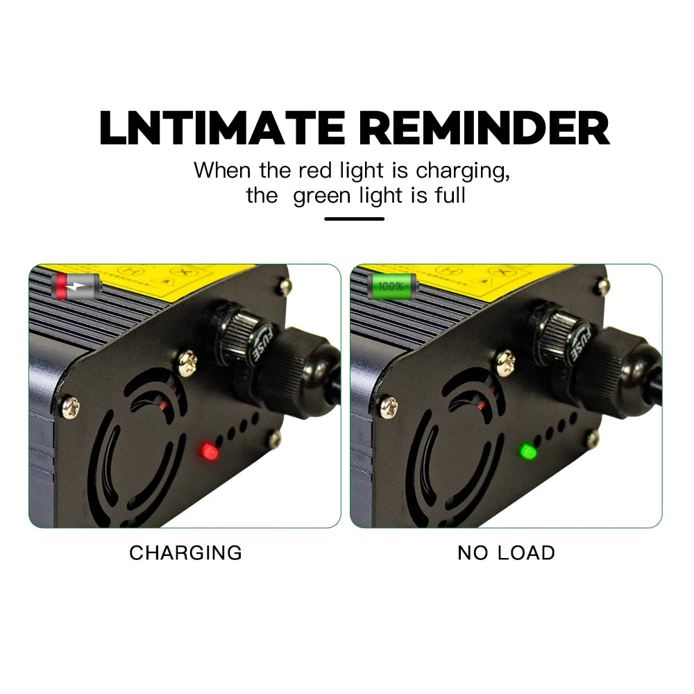 YZPOWER 4.2v20a 1S Motorcycle Charger 4.2 Volt 20A Lithium Battery Charger 100W Electric for 3.7V 20A Battery Pack