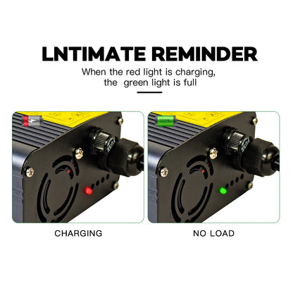 YZPOWER 4.2v20a 1S Motorcycle Charger 4.2 Volt 20A Lithium Battery Charger 100W Electric for 3.7V 20A Battery Pack