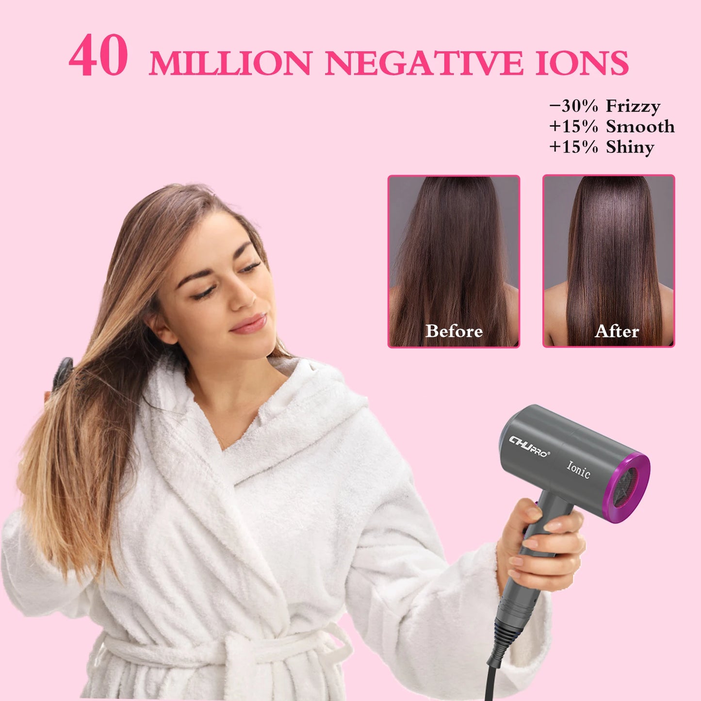 Wholesale Professional Salon Household Negative Ionic Hair Dryer 2000W AC Motor Hot Cool Hair Dryer With Diffuser