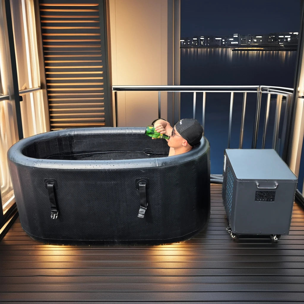 New Design Commercial Ice Bath Pod Inflatable Boiling Recovery Pod Pool Cold Plunges Tub for Chiller One Recovery Barrel
