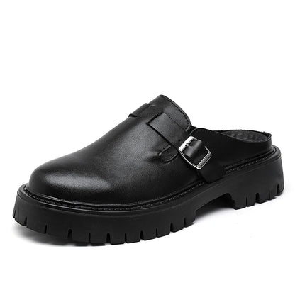Good Quality Comfortable Summer Half Loafer Shoes Breathable Summer Casual Men Slippers Shoes