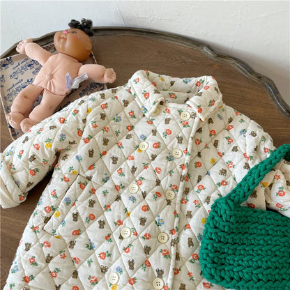 2021 Winter Kids Baby Girls Boys Autumn Winter Full Sleeve Solid Knitted Outwear Coat Ins Style Children Girls Cardigan Sweater
