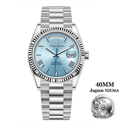 PAGANI DESIGN Luxury NH36 Retro Watches 10Bar Waterproof 1783 Double Calendar 40MM Men Mechanical Watches Relogio Masculino