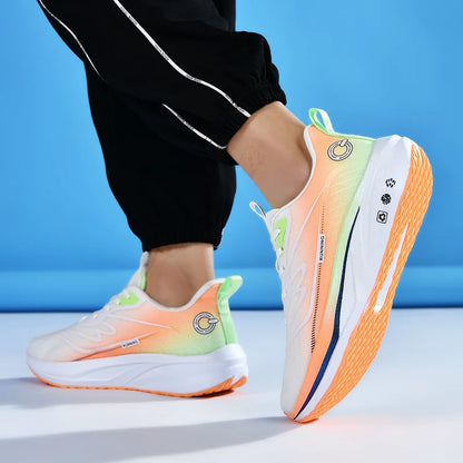 Premium Breathable Mesh Running Shoes Lightweight Carbon Fiber High-Traction Outsole US 13/ EU 47-48 Winter Anti-Slip Foam