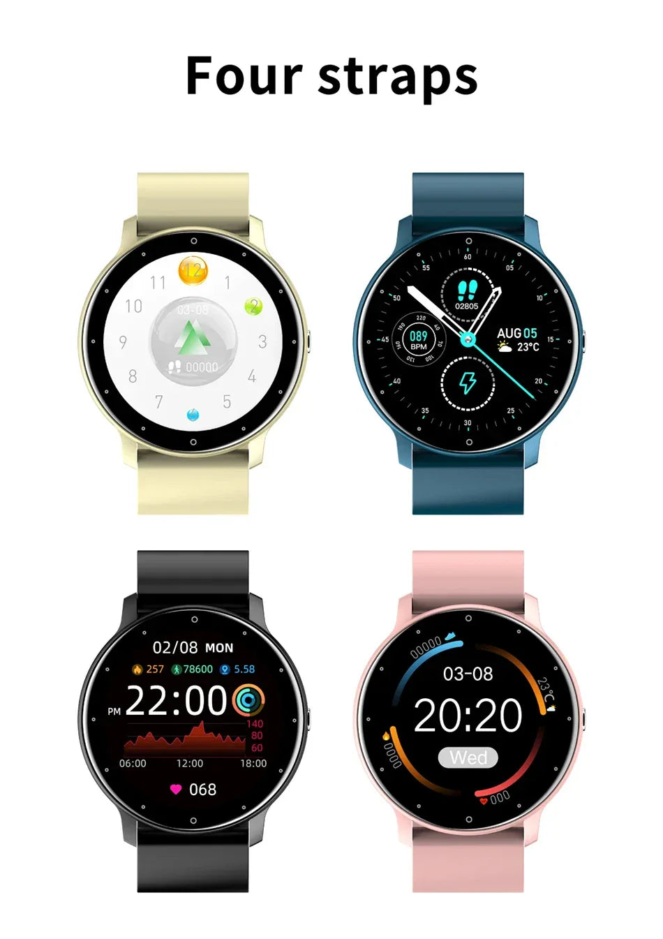 LIGE 2024 Smart Watch Men 1.28" Full Touch Bracelet Fitness Tracker Sports Watches Bluetooth Call Smart Clock Women Smartwatch