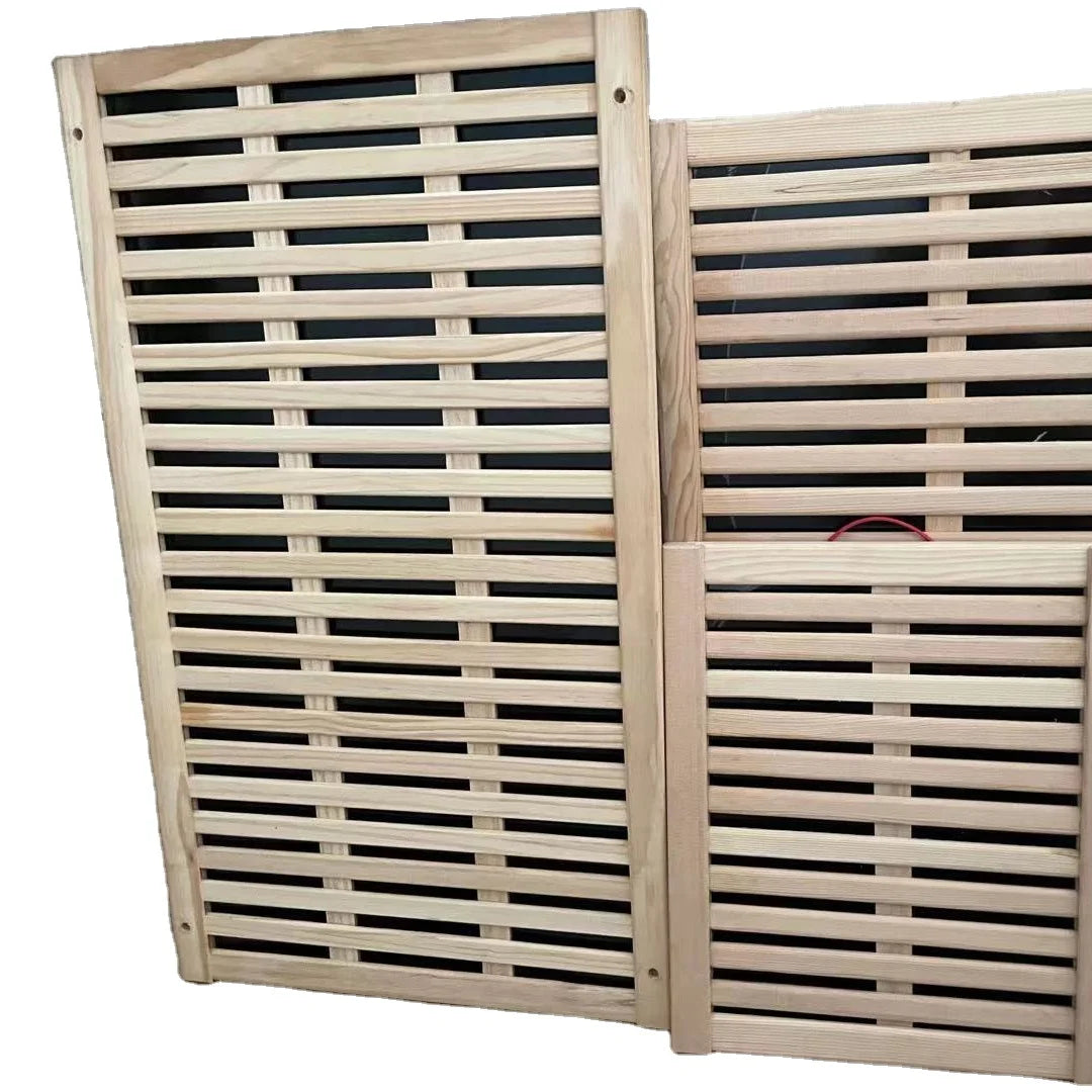Steam Canadian Red Cedar Indoor  Sauna Room OEM Custom-made One Person Sauna Heater Infrared Heating Panel