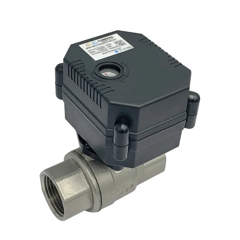 DC Motor Electric Actuator Operated Normally Open Closed Dn15 1/2" Dn20  3/4 Inch 12v Stainless Steel 304 Brass Pvc Ball Valve