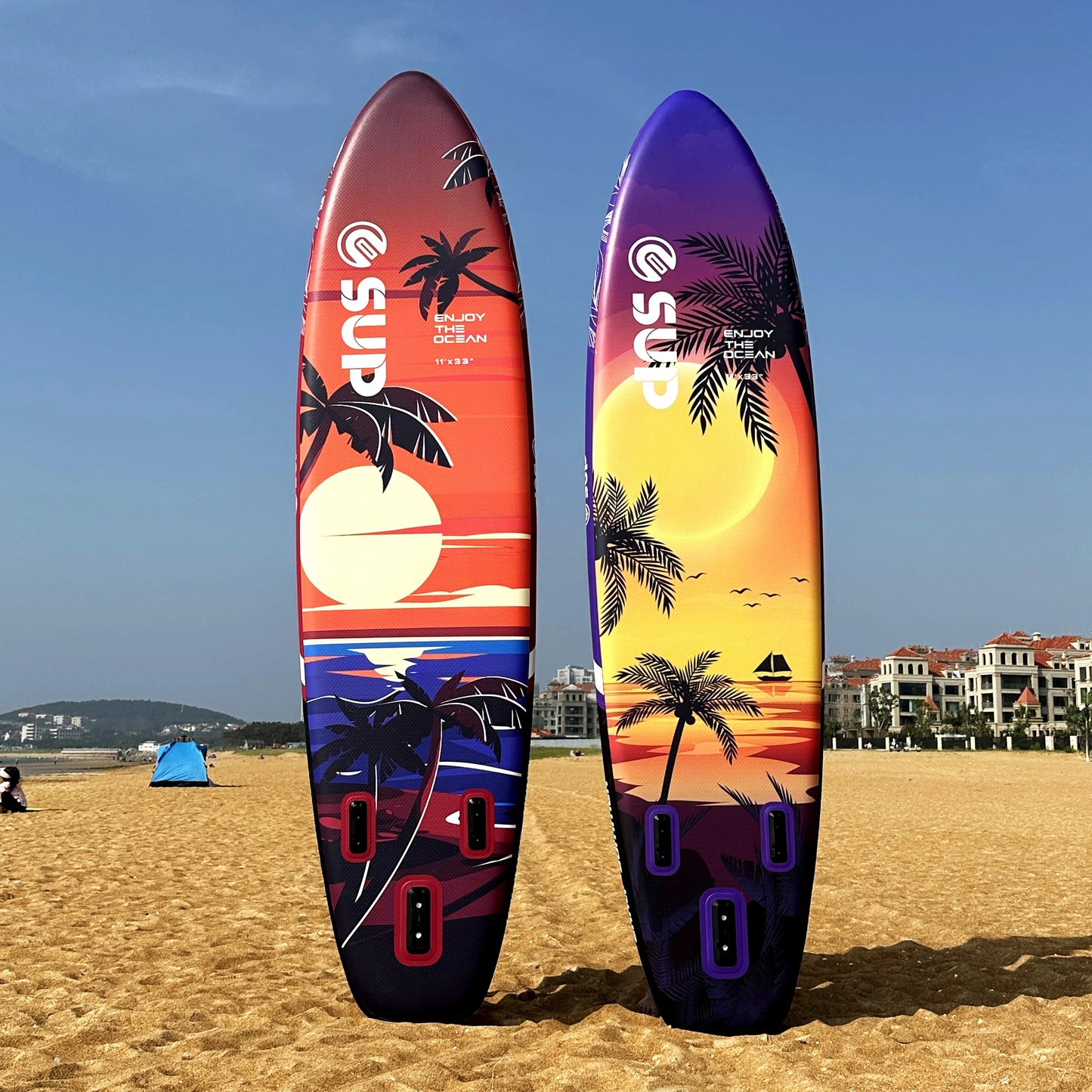 ESUP 11ft Double Wall Fabric Inflatable SUP Board PVC Premium Board for Expert Surfers Big Wave Board for Challenging Waters