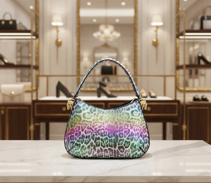 Super Product Fashion Ladies Shoulder Bag Quality Snack Leopard Printing Handbag Women Luxury Designer Bag Factory Outlet 32 cm