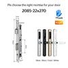 Waterproof Exterior Digital Electronic Ttlock Tuya Smart Locks Fingerprint Aluminum Steel Double Side Sliding Glass Door Lock