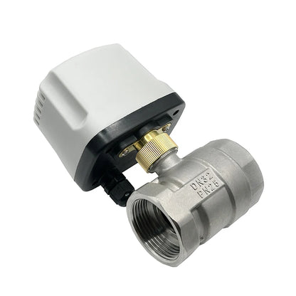 1/2" 3/4" 1" 1-1/4" Stainless Steel Electric Motorized Ball Valve 220V 12V 24V 3-Wire 2-Control for Water High Big Torque Motor