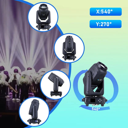Lyre DMX Sharpy Light 20R 3-in-1 Beam380 Spot & Wash Moving Head Stage Lights