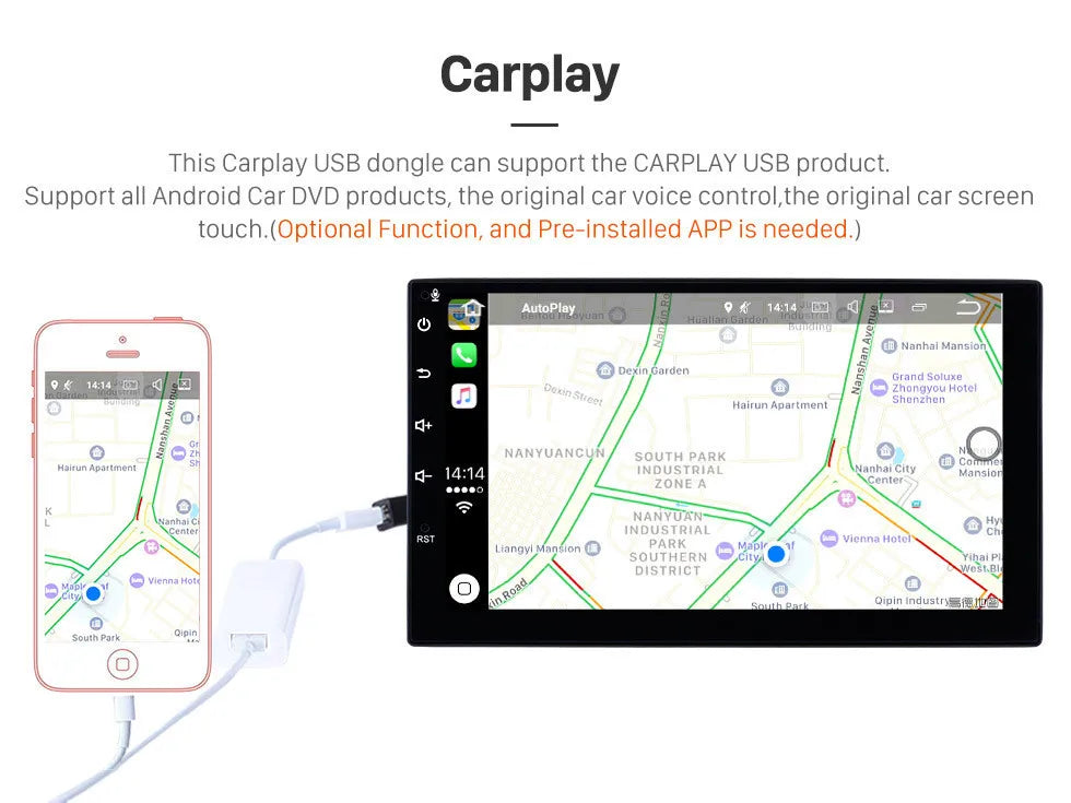 7870 Universal 2K Touch Screen Android 13 Car Split-screen GPS/AM/FM/Bluetooth Navigation Radio Multimedia Video Car DVD Player