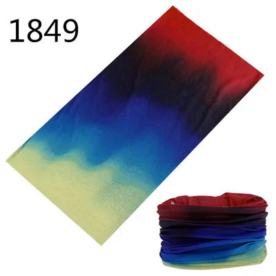 100% Polyester Solid color Microfiber Tubular Multifunction Motorcycle Scarf sports Headband Seamless Tube Bandanas Face Mask