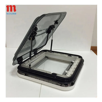 Hot Selling 500x500mm Modified Car Roof Window and Motorhome RV Skylight with LED Light
