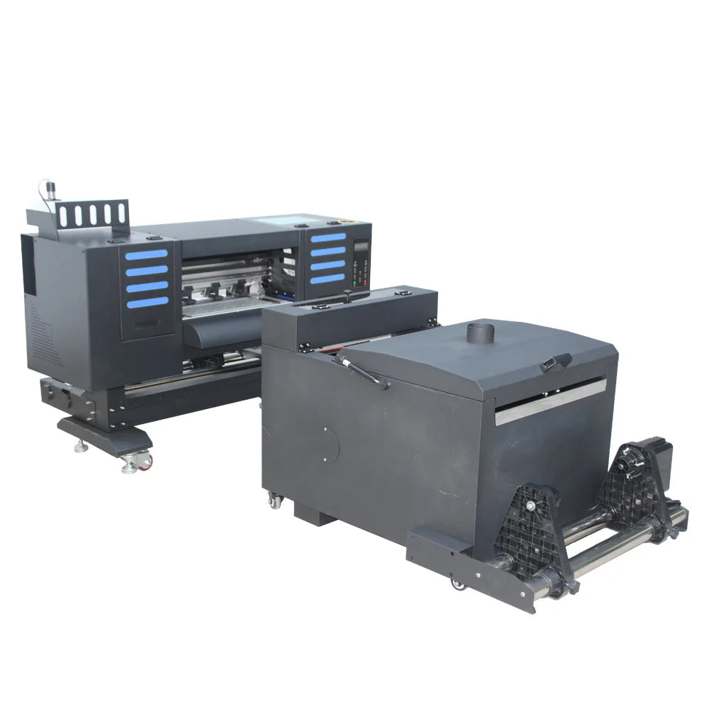 DTF Printer 42cm Width 2 I3200 XP600 Heads Transfer PET Film T-shirt Printer Machine with Automatic Powder Shaking