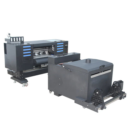 DTF Printer 42cm Width 2 I3200 XP600 Heads Transfer PET Film T-shirt Printer Machine with Automatic Powder Shaking