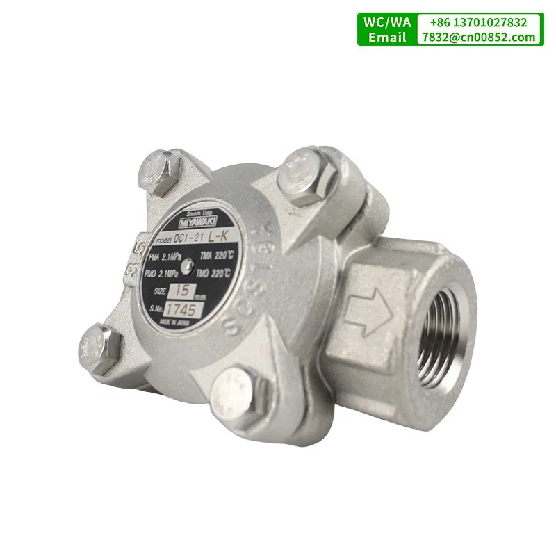 MIYAWAKI DC1-21L Thermostatic Steam Trap Balanced Pressure 1/2inch DN15 3/4inch DN20 1inch DN25 Valves