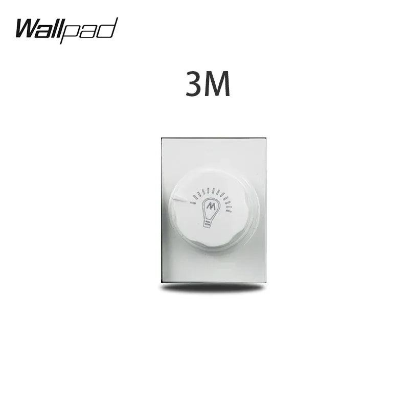 1 2 3 Gang Way Stair Cross Pass White Glass Switch DIY AU US 118*75mm 153*75mm 191*75mm Fan Dimmer Retro Switch with LED Wallpad