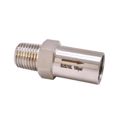 SS316L Stainless Steel Adjustable Safety Relief Valves Manual Power for General Application Male Female Gas Pressure Regulators