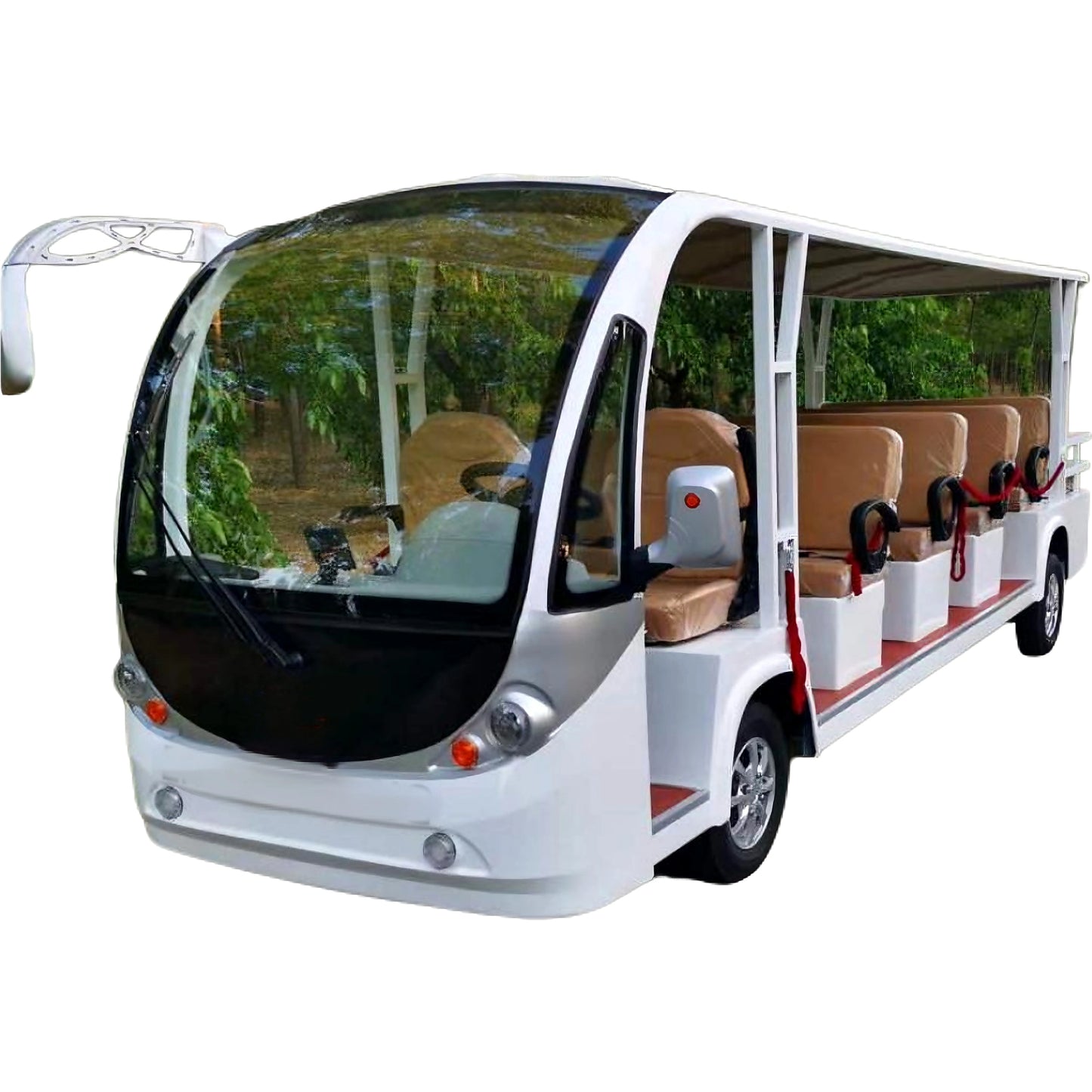 17 Seat Convertible New Energy Electric Four-Wheeled Theme Park Sightseeing Classic Bus Car Probox With Door