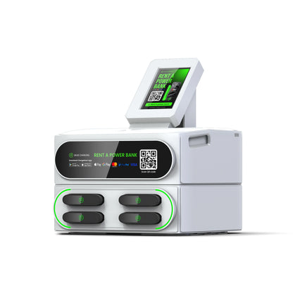 Fast Charging Station with Stack Station Pax Pos Sharing Power Bank Vending Machine Mobile Phone Charging Kiosk Rental System