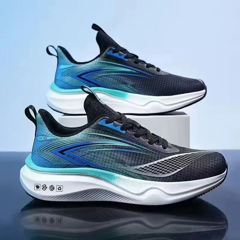 New Men's Breathable Mesh Sports Shoes Thick Sole Sports Shoes Men's Casual Running Shoes