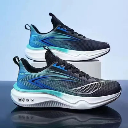 New Men's Breathable Mesh Sports Shoes Thick Sole Sports Shoes Men's Casual Running Shoes